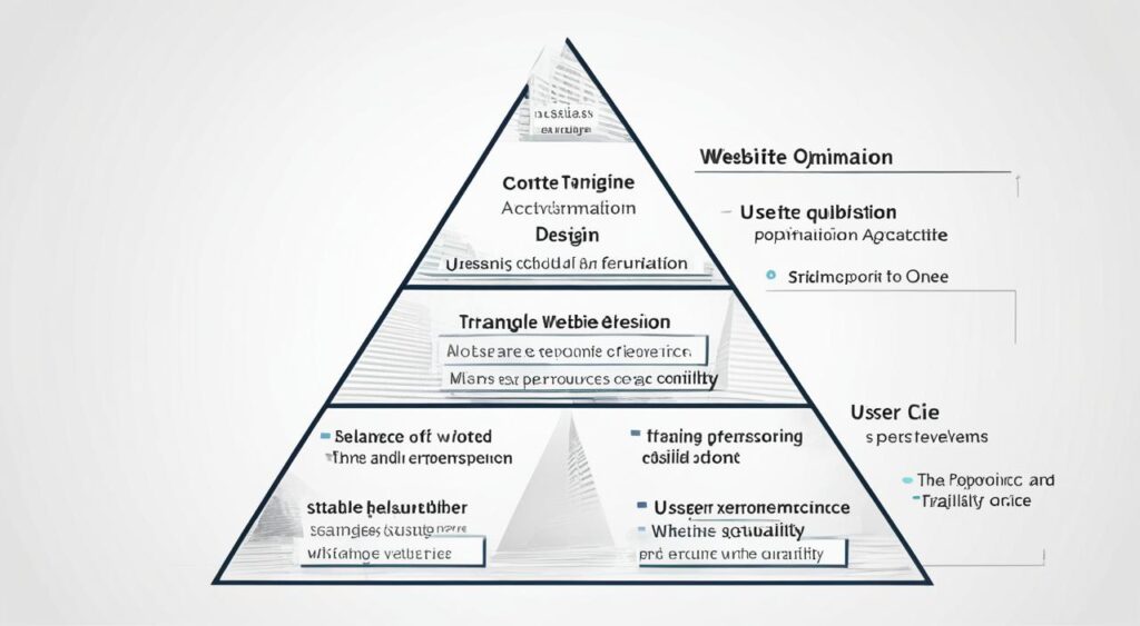 triângulo na otimização de sites